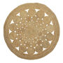Karna Large Jute Circles Rug, thumbnail 5 of 7