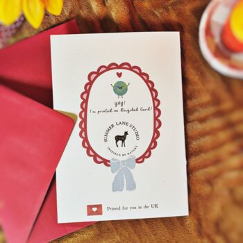 Silly Or Serious Reasons I Love You Personalised Card, Recycled, 3 of 3