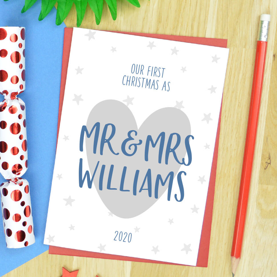 Our First Christmas As Mr And Mrs Card 