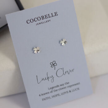 Four Leaf Clover Earrings, 6 of 6