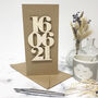 Personalised Birth Date Card, thumbnail 1 of 10