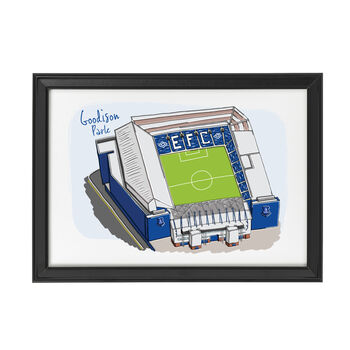 Personalised Everton Stadium Print, Goodison Park, 4 of 6