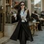 Elizabeth Coat In Houndstooth 1940s Style, thumbnail 3 of 3