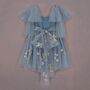Enchanted Angel Fairy Flower Girl Dress Dusty Blue, thumbnail 7 of 11