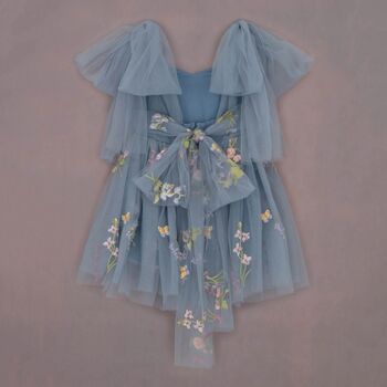 Enchanted Angel Fairy Flower Girl Dress Dusty Blue, 7 of 11