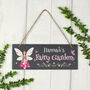 Fairy Garden Hanging Slate Sign, thumbnail 2 of 2