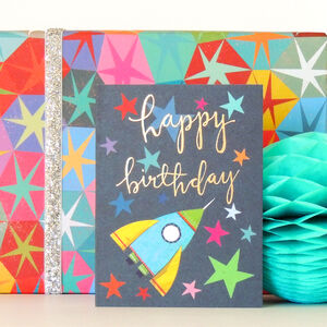 Happy Birthday Space Mini Card By Kali Stileman Publishing