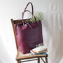 Burgundy Soft Leather Tote Shopper, thumbnail 4 of 9