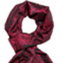 Red And Black Paisley Silk Scarf Gift Box Set, thumbnail 2 of 4