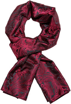 Red And Black Paisley Silk Scarf Gift Box Set, 2 of 4