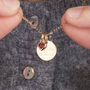 Personalised Message And Heart Birthstone Necklace, thumbnail 1 of 6