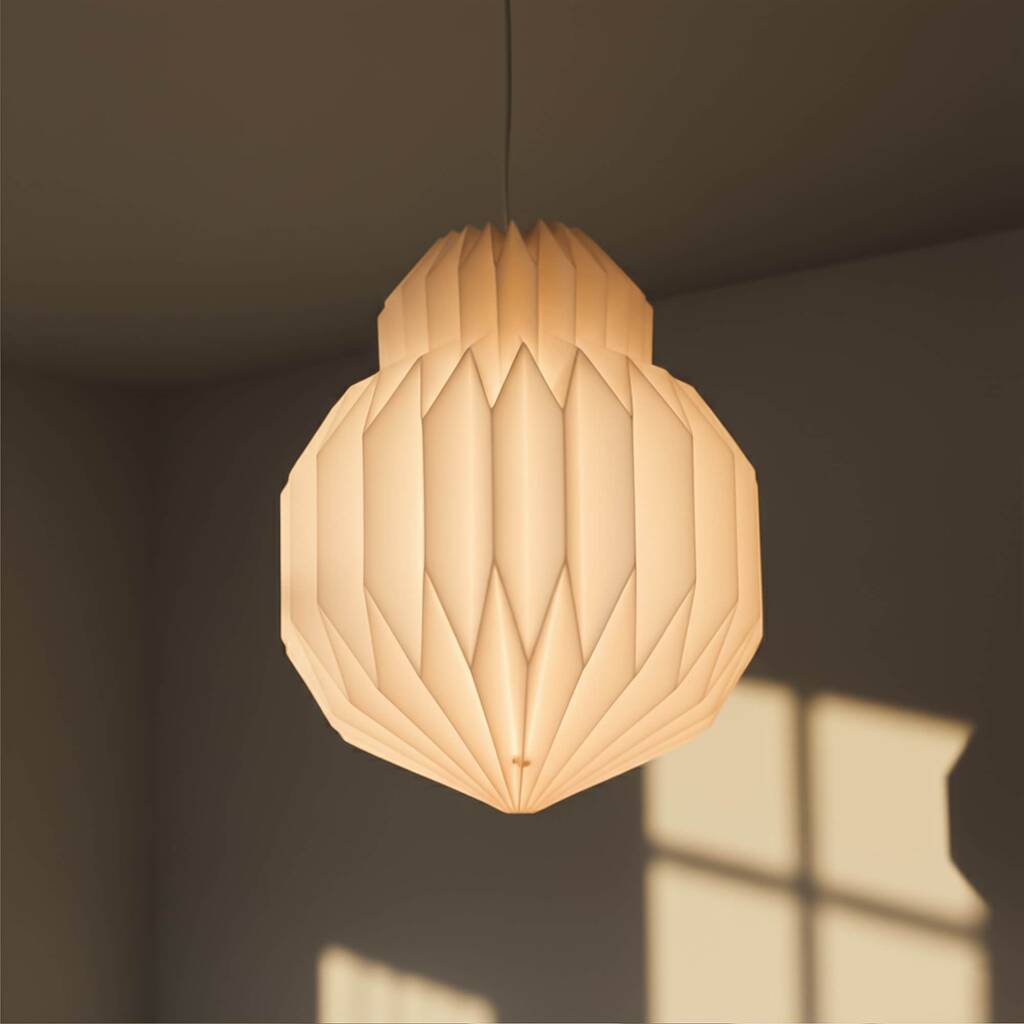 Origami Paper Bulb Lampshade, 1 of 3