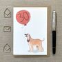 Personalised Afghan Hound Birthday Card, thumbnail 2 of 5