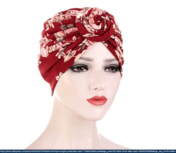 Pre Tied Chemo Headwear Turban Headwrap Front Knot, 7 of 7