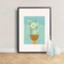 Limited Edition Plant Head A2 Giclée Art Print, thumbnail 4 of 6