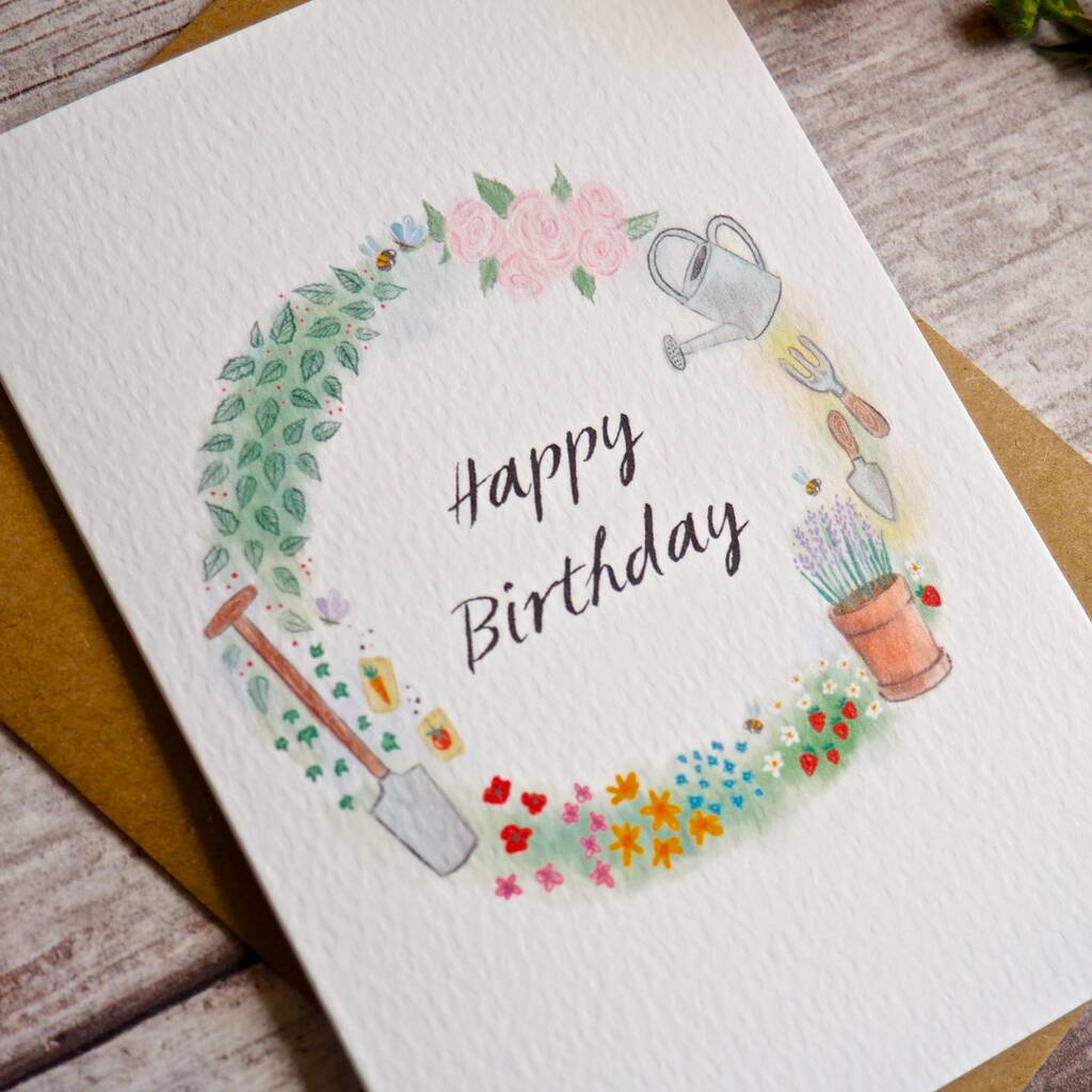 Set Of Three Gardening Themed Cards By arbee | notonthehighstreet.com