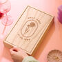Personalised Birth Flower Wooden Mirror Jewellery Box, thumbnail 8 of 12