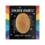 Friendship Crystal Golden Quartz Gift Boxed Thumb Stone, thumbnail 4 of 5