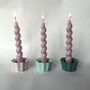 Block Colour Pastel Flower Candle Holder, thumbnail 1 of 5