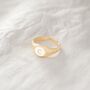 Sterling Silver Personalised Initial Small Signet Ring, thumbnail 4 of 7