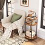 Tall Small Round Side Table With Storage Compartment, thumbnail 2 of 10