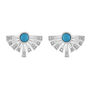 Sterling Silver Egyptian Turquoise Studs, thumbnail 1 of 5