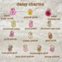 Ditsy Daisy Beaded Charm Necklace, thumbnail 8 of 12