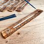 White Washed Carved Design Incense Stick Holder, thumbnail 3 of 8
