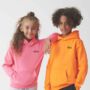 Personalised Children Adult Bold Neon Hoodie, thumbnail 1 of 7