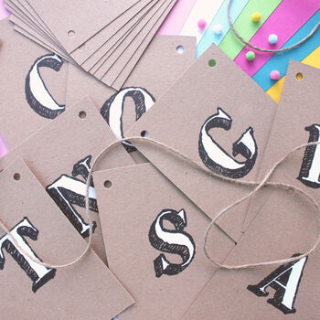Personalised Name Bunting, Handpainted, Party Decor, 4 of 5