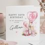 Personalised Sister 50th Birthday Card For Her, thumbnail 1 of 7