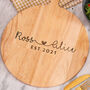 Personalised Couples Heart Pizza Board Gift For Wedding, thumbnail 3 of 3