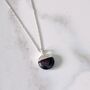 The Orb Garnet January Birthstone Necklace, Silver, thumbnail 1 of 6