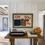 Off You Go Retro Hallway Wall Print, thumbnail 2 of 9