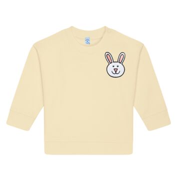 Easter Bunny Organic Cotton Sweatshirt, 2 of 7