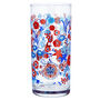 Blue And Red Floral King's Coronation High Ball Glass, thumbnail 2 of 5