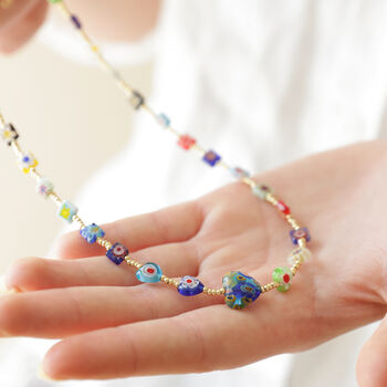 Millefiori Heart Bead Necklace, 2 of 7