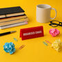 Red Desk Sign | 'Organised Chaos' | Novelty Office Gift, thumbnail 1 of 2