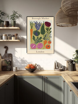 Borough Market Kitchen Food Print, 5 of 5