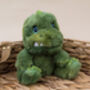 Personalised Hugygy Green Dinosaur Soft Toy, thumbnail 1 of 4