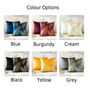 Decorative Gold Reed Flower Cushion Cover Twin Set, thumbnail 4 of 9