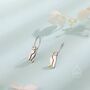 Sterling Silver Puffin Bird Hook Earrings, thumbnail 2 of 10