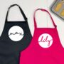 Personalised Kids Aprons With Names In Circles, thumbnail 4 of 5