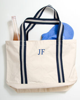 Personalised Embroidered Boat Bag, 4 of 5