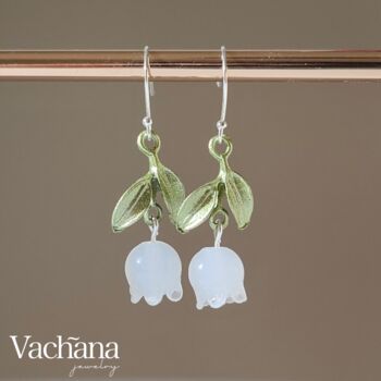Lilly Of The Valley Sterling Silver 925 Dangle Earrings, 2 of 12