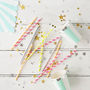 Colourful Neon Stripe Party Straws, thumbnail 10 of 10