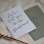 Personalised Handwritten Bridesmaid Proposal Thank You Card, thumbnail 2 of 8