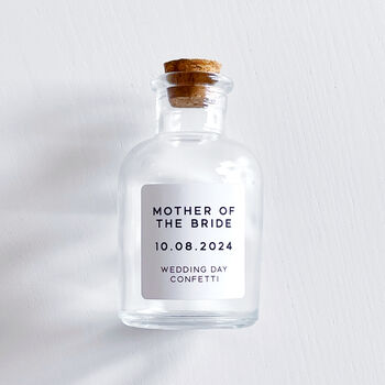 Personalised Wedding Day Confetti Keepsake Bottle, 7 of 10