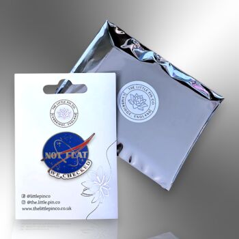 Large Not Flat We Checked Hard Enamel Lapel Pin Badge, Science Gifts, Gifts For Stem Teachers, 5 of 8