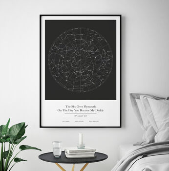 Personalised 'The Sky On This Day' Constellation Print, 5 of 8